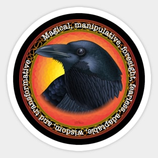 Crow Portrait Sticker